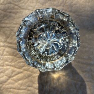 Antique Crystal Glass Knob